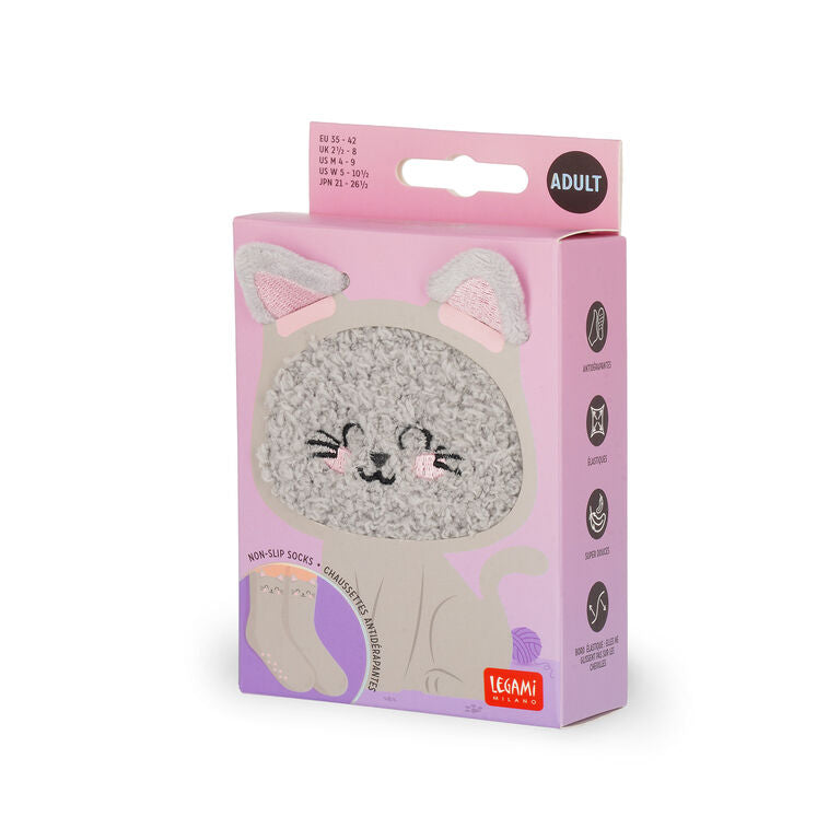 Meias Antiderrapantes - Gato
