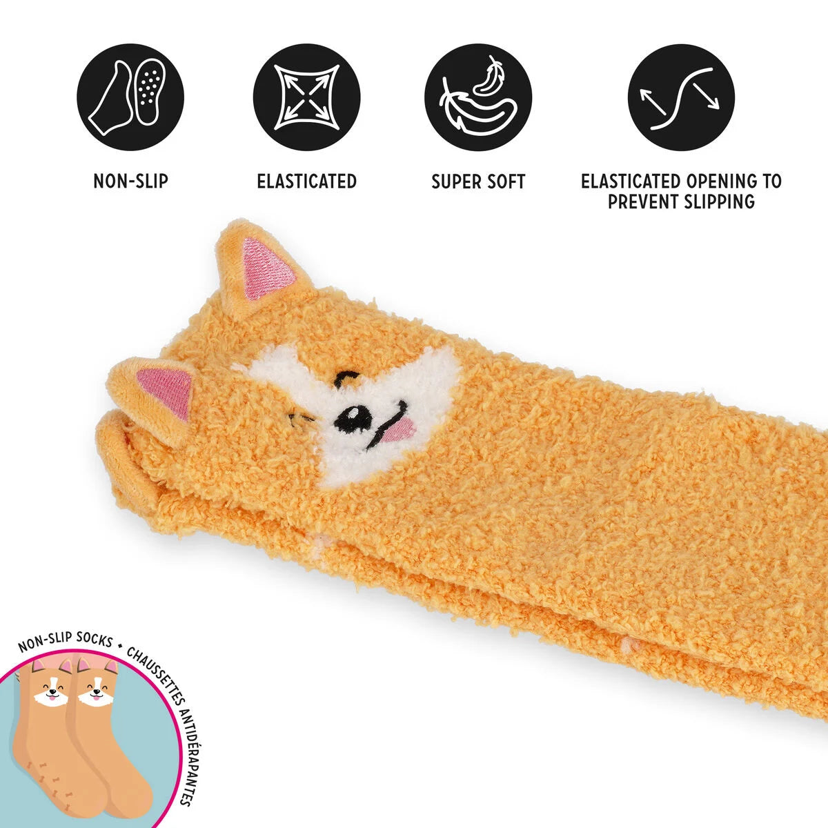 Meias Antiderrapantes - Corgi 35-42