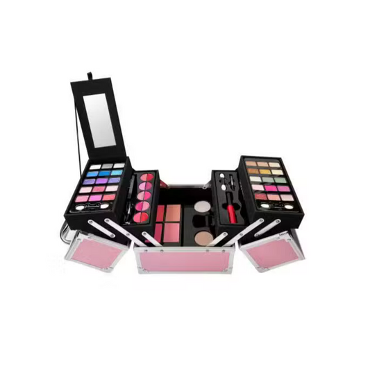 mala maquilhagem mya travel pink cube