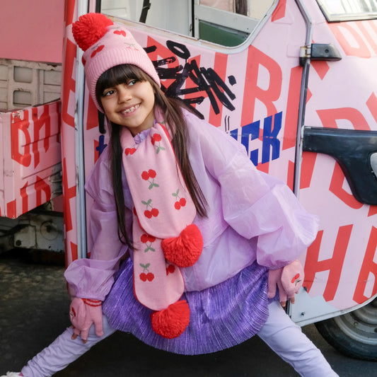 Gorro de Malha - Cereja