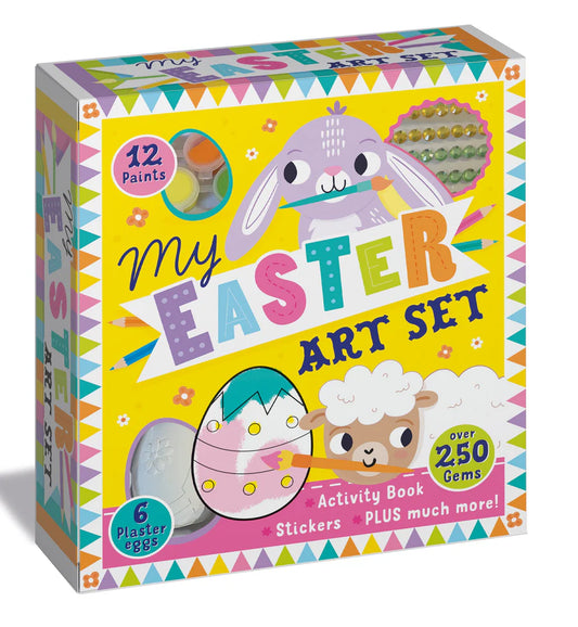 My Easter Art Kit – Conjunto de atividades com tintas, autocolantes e ovos de gesso