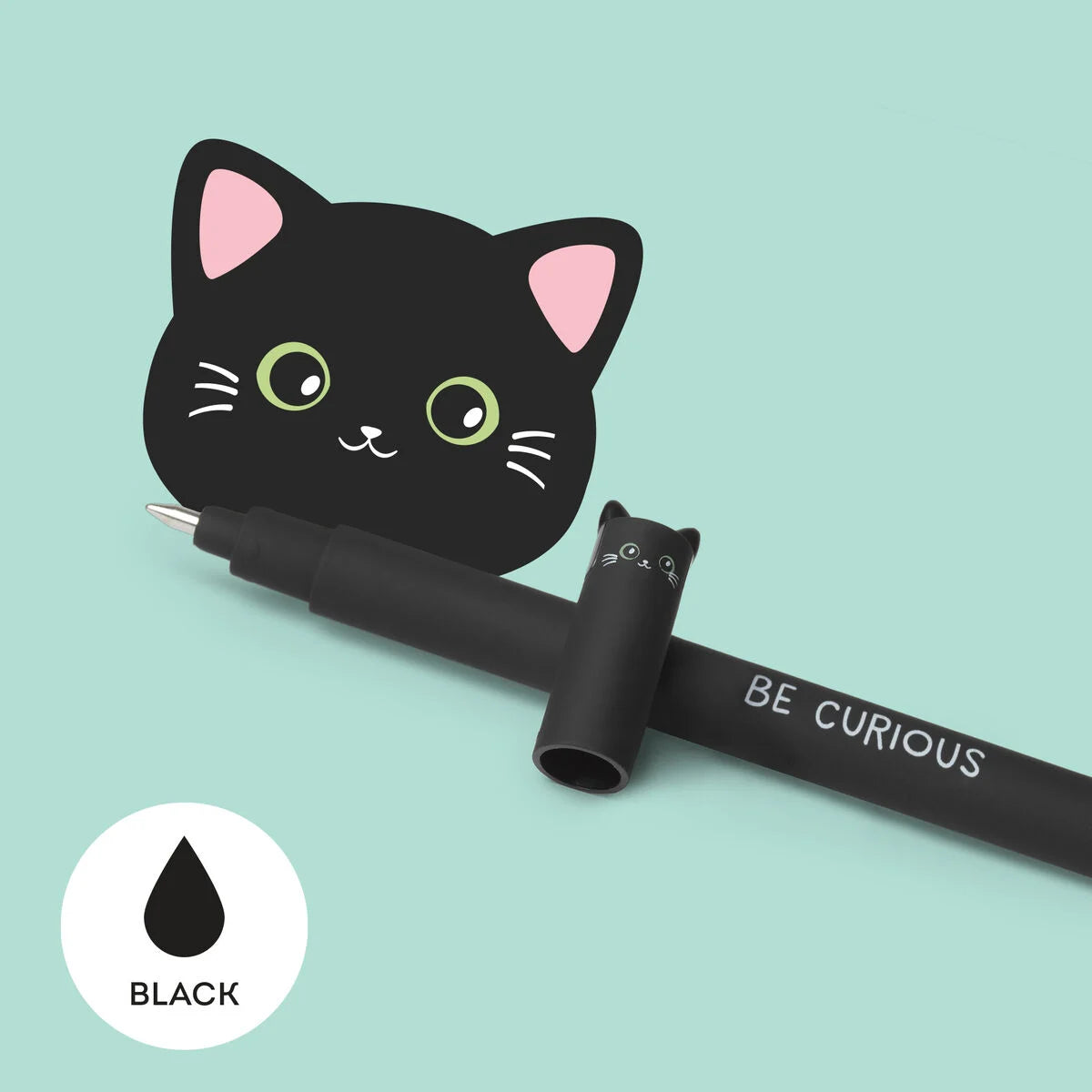 Caneta apagavel - Gato Preto