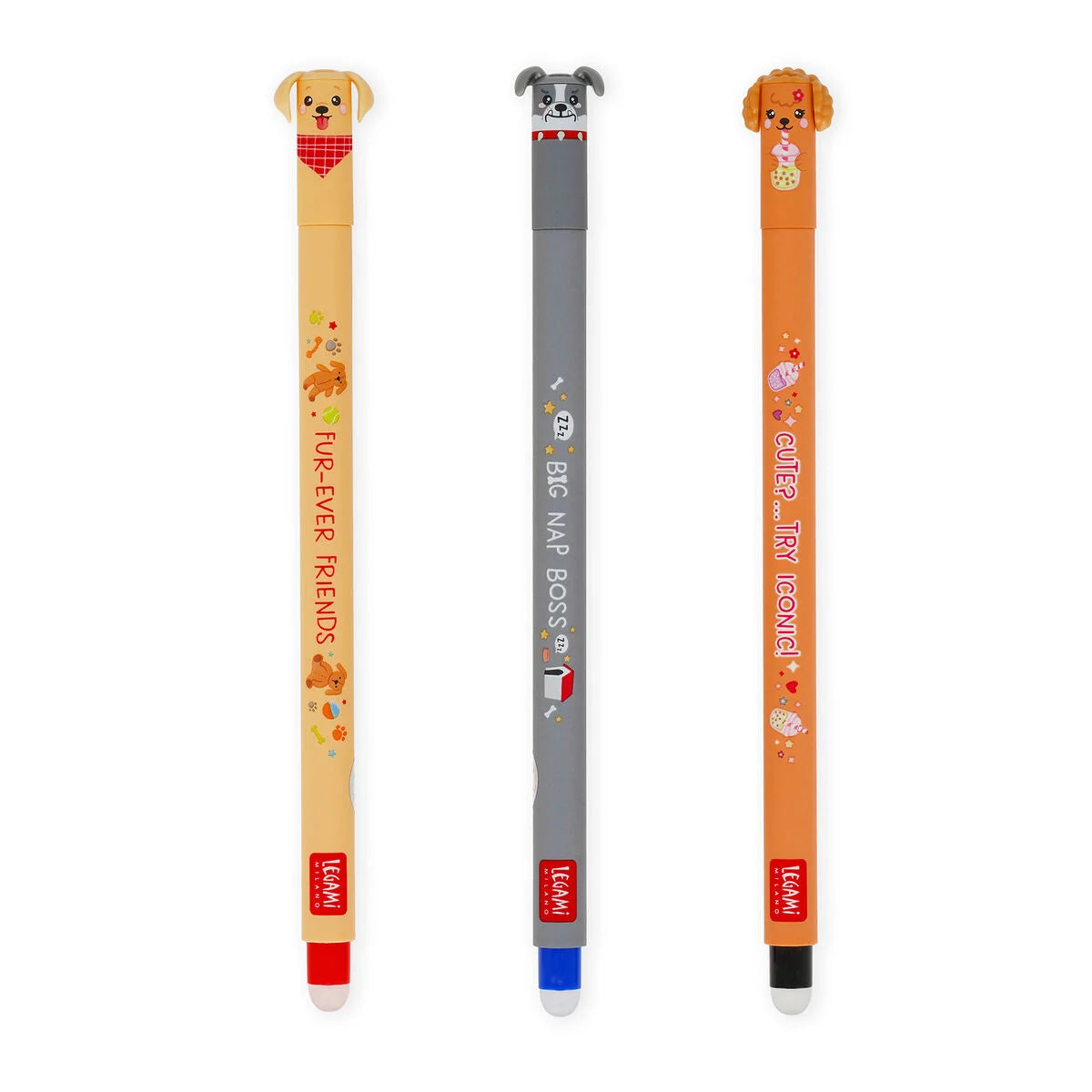 Conjunto de 3 Canetas Apagáveis - Fur-ever Friends