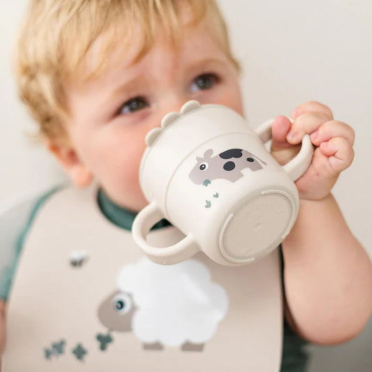 Copo com bico Foodie Tiny farm Sand