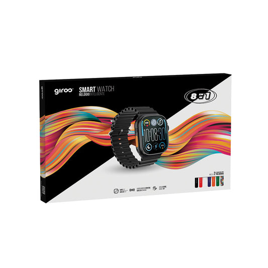 Relógio Smart Watch + 7 Braceletes 8 em 1