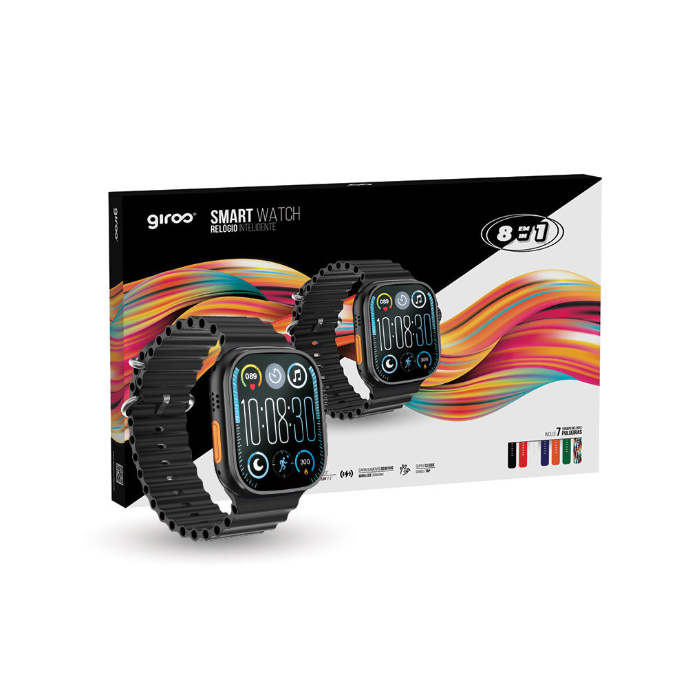 Relógio  Smart Watch + 7 Braceletes 8 em 1