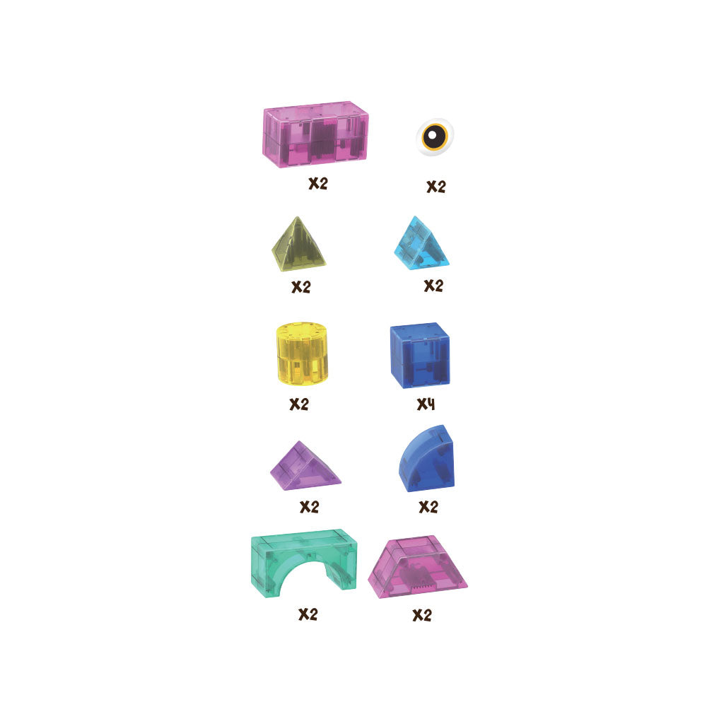 Magnetic Jogo Magnético 22 Pçs Transparente