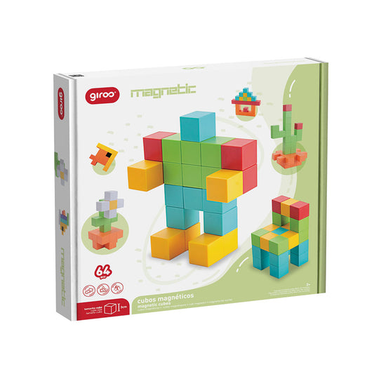 Magnetic Jogo Magnético 64 Cubos