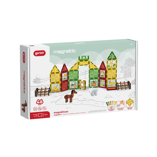 Magnetic Jogo Magnético A Quinta 46 pcs c/ 6 Marcadores