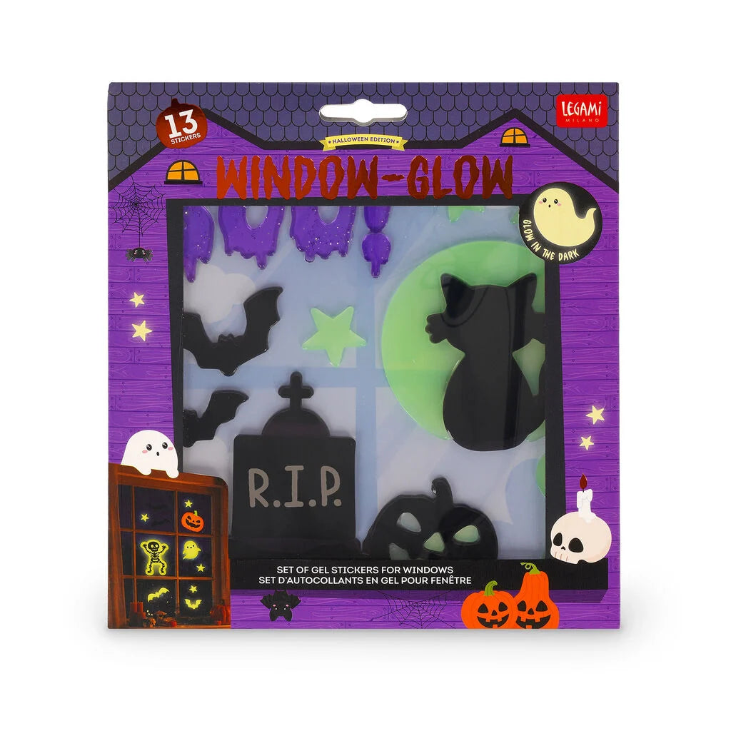 Conjunto de autocolantes para janelas 13pçs - Boo!