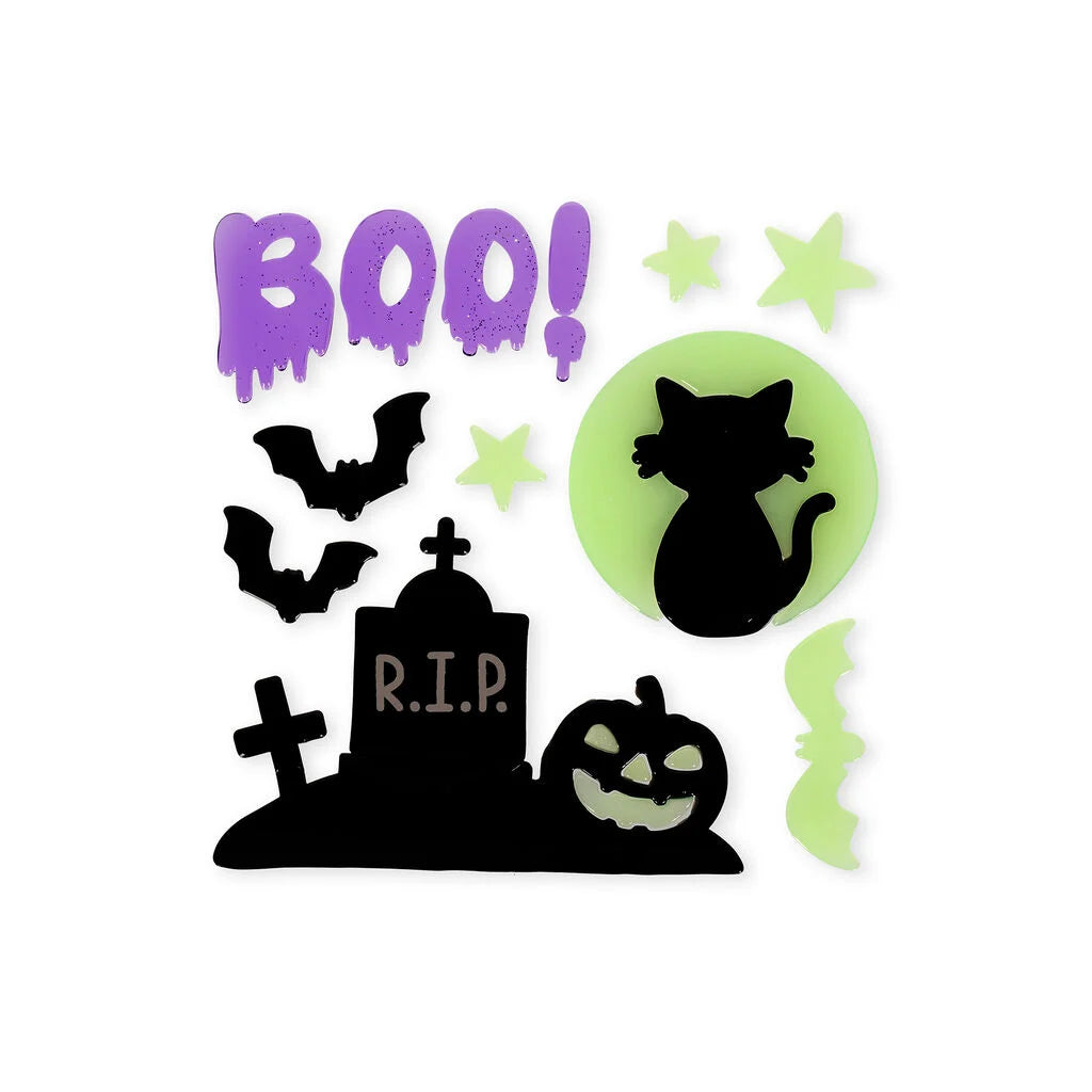Conjunto de autocolantes para janelas 13pçs - Boo!
