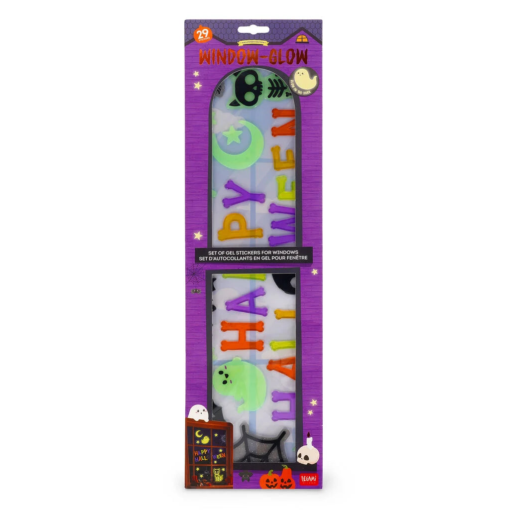 Conjunto de autocolantes para janelas - Happy Halloween