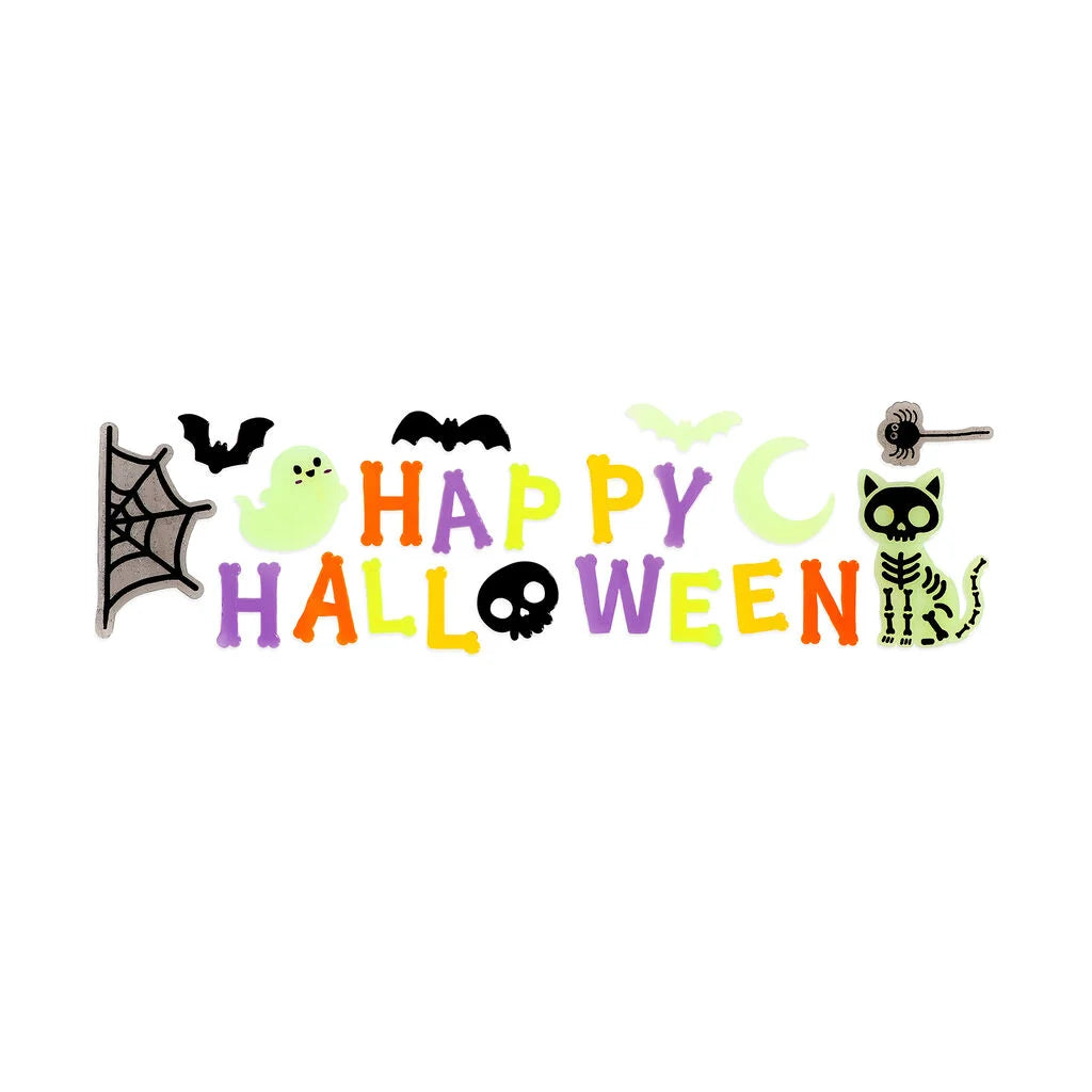 Conjunto de autocolantes para janelas - Happy Halloween