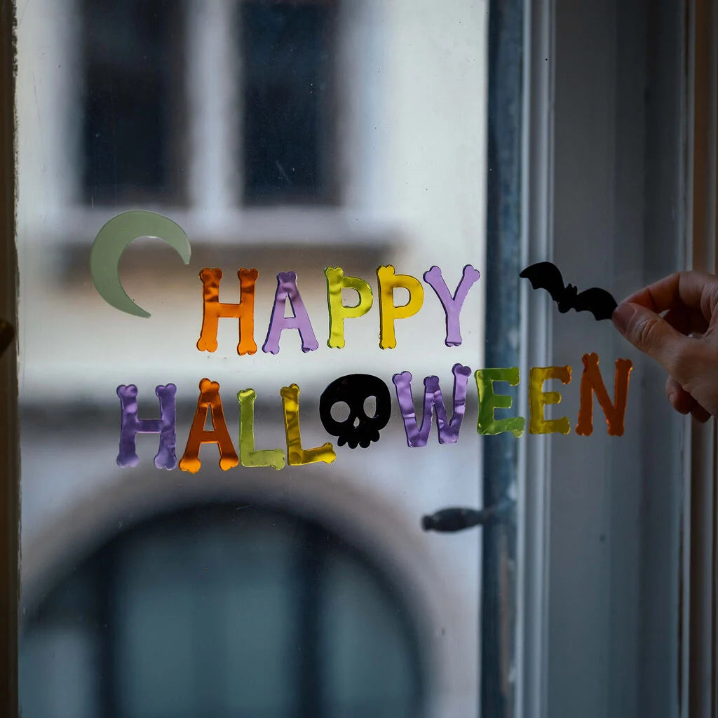 Conjunto de autocolantes para janelas - Happy Halloween