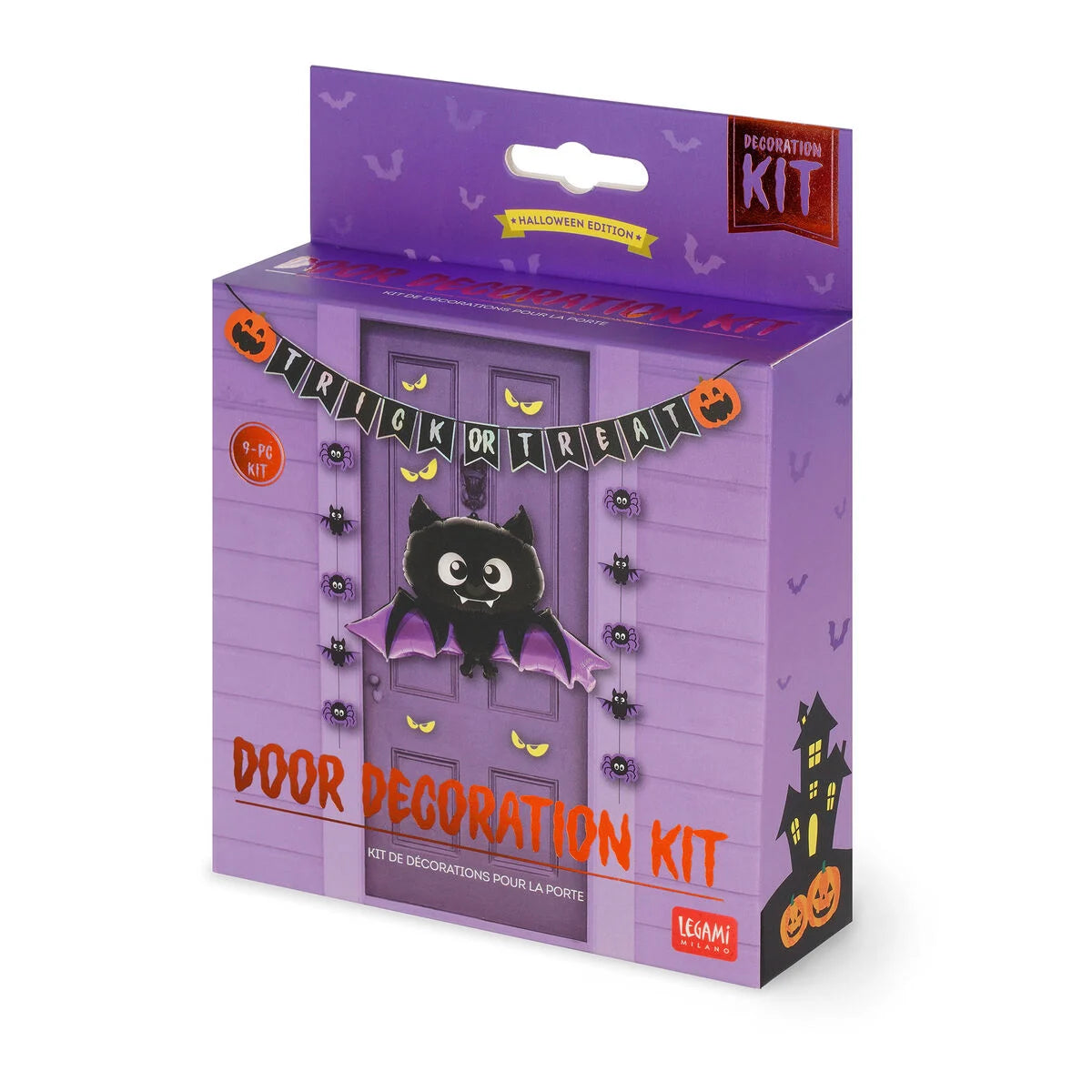 Conjunto de Decoração de Portas de Halloween - "Doces ou Travessuras"