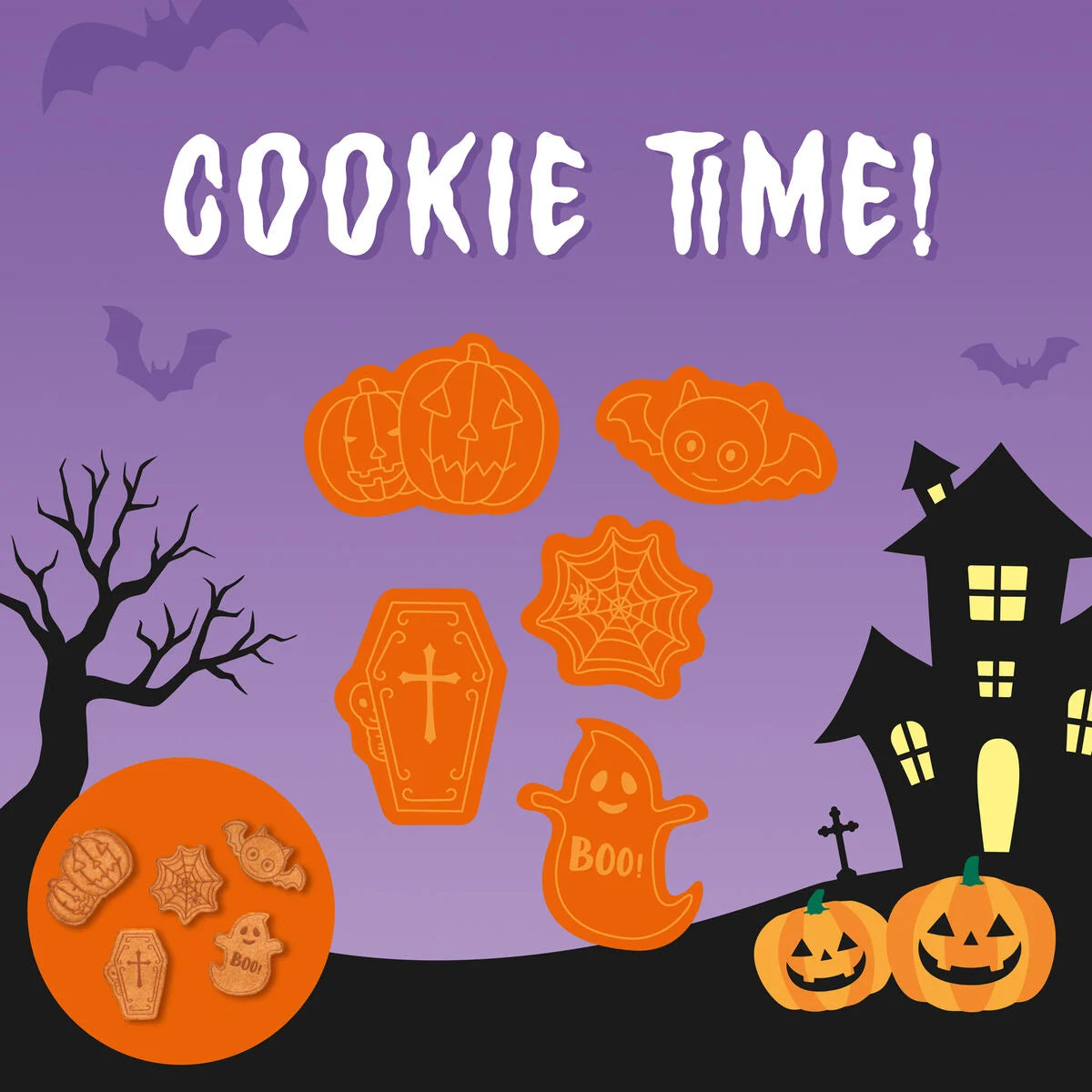 5 Cortadores de Bolachas - Halloween