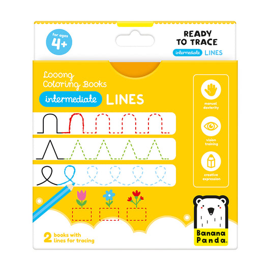 Looong Coloring Book +4Anos - Linhas intermediárias