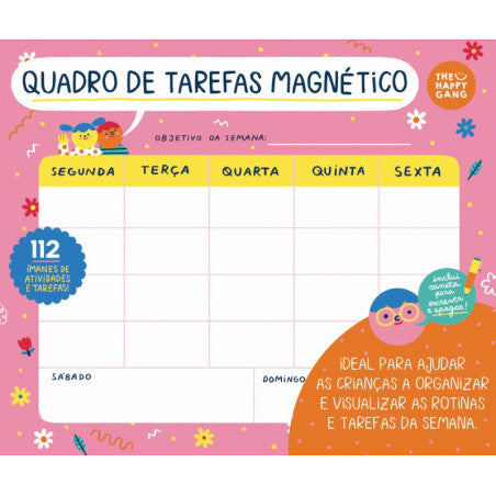 El tablero de tareas magnético Happy Gang 