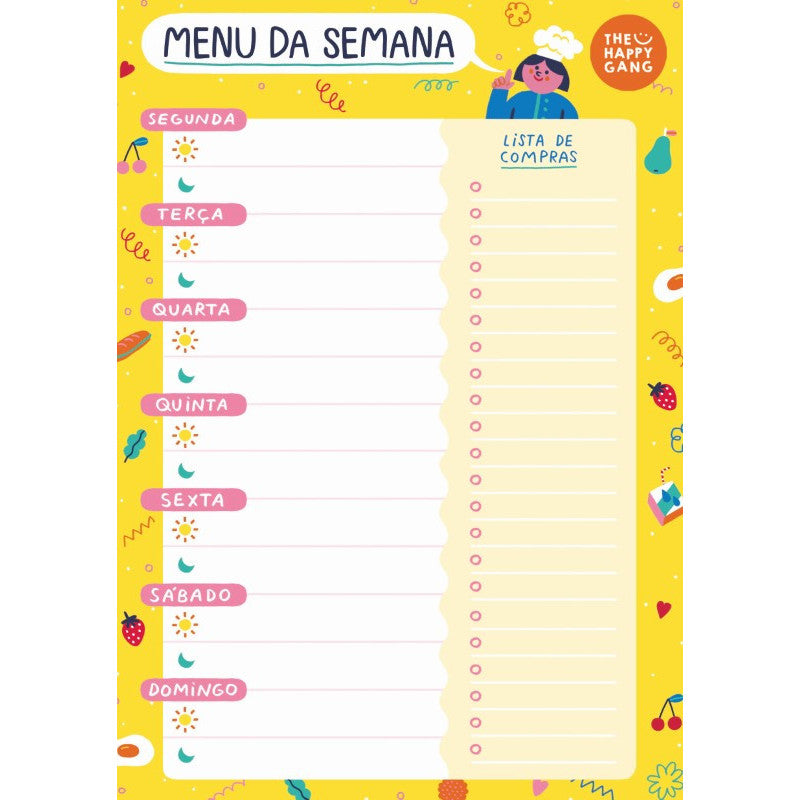 Menu semanal - The Happy Gang