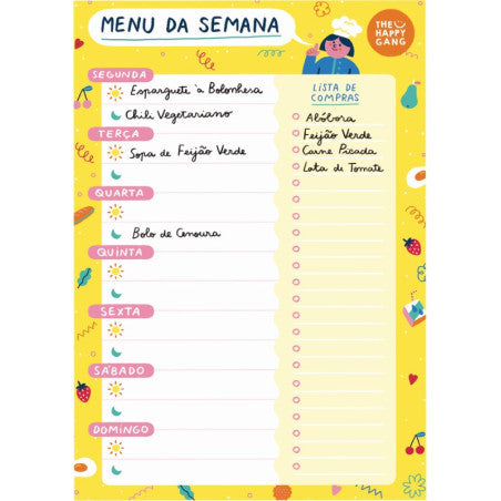 Menu semanal - The Happy Gang