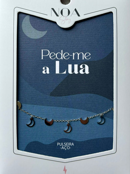 Pulsera Acero Plata - ¡Pídeme por la Luna!