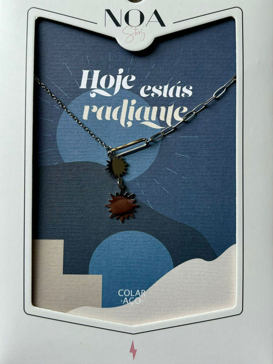 Collar Largo Acero Plata - Hoy Estás Radiante