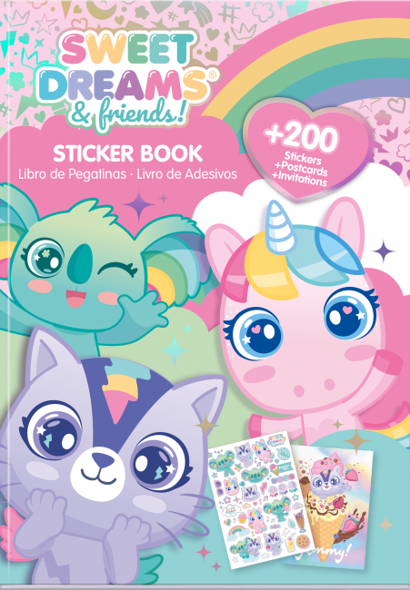 Livro A5 c/autocolantes - Sweet Dreams