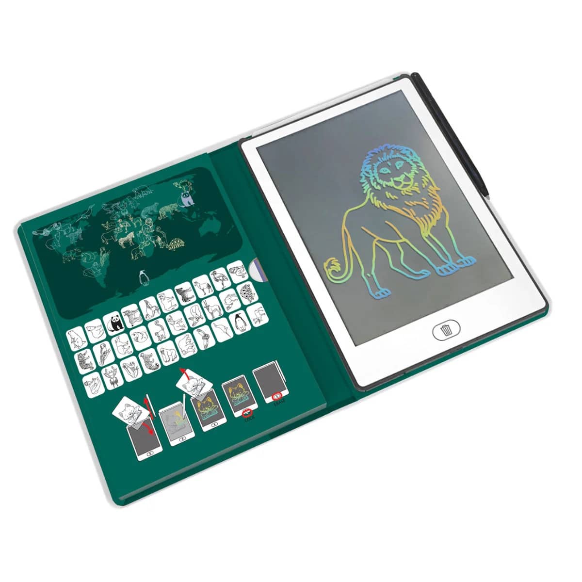 Tablet de desenho - Animais ao Redor do Mundo