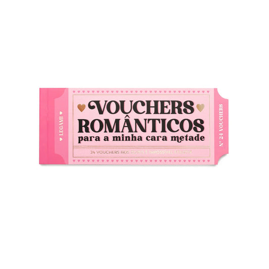 Livro de 24 Vouchers Românticos - Gift Vouchers