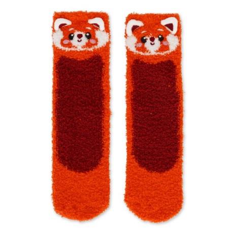 Meias Antiderrapantes - Panda Vermelho