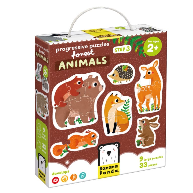 Puzzles Progresivos Banana Panda - Animales del Bosque 