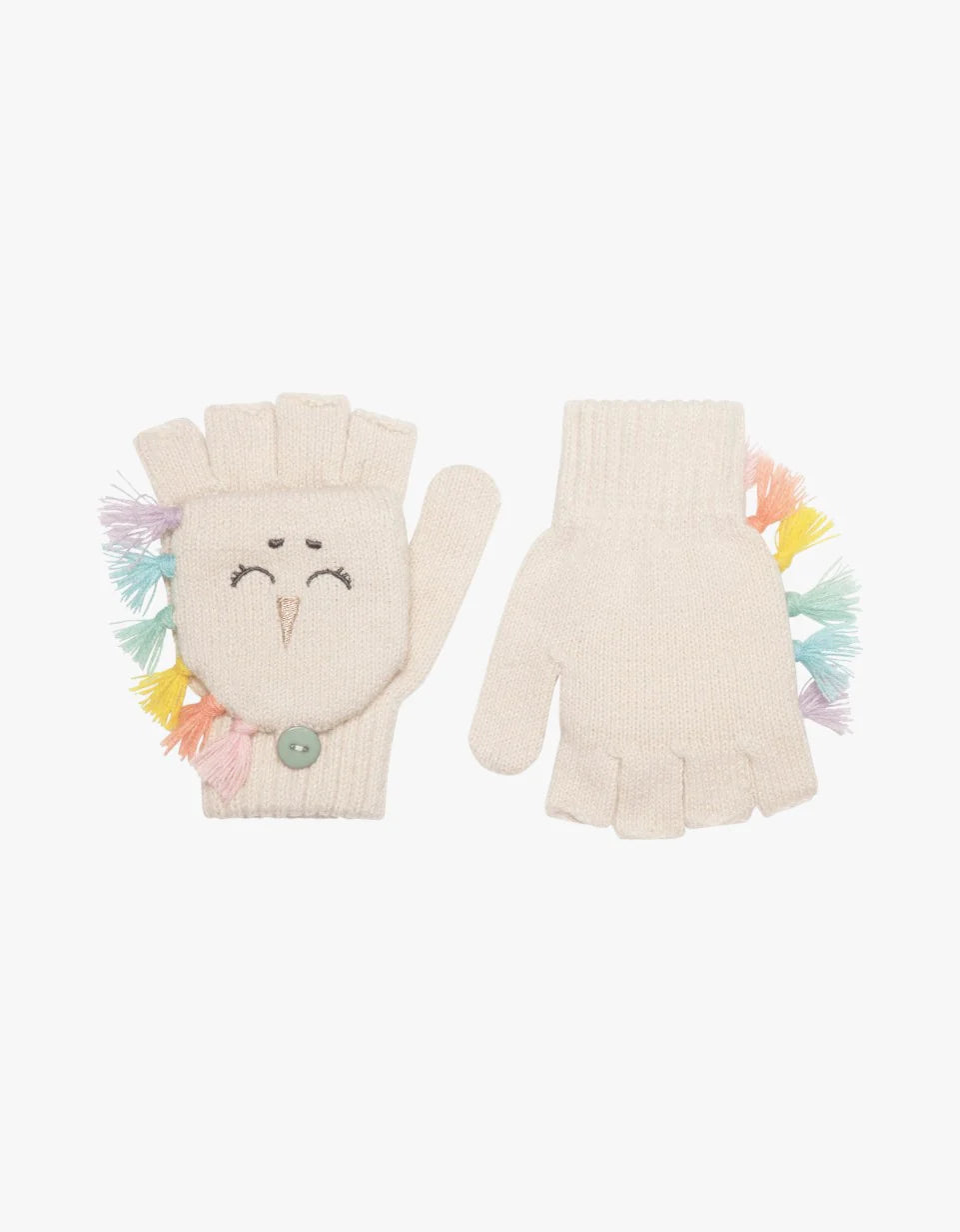 Luvas de malha 3/6 anos - Unicórnio