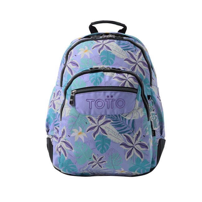 Mochila Escolar Royal - Flor Lila