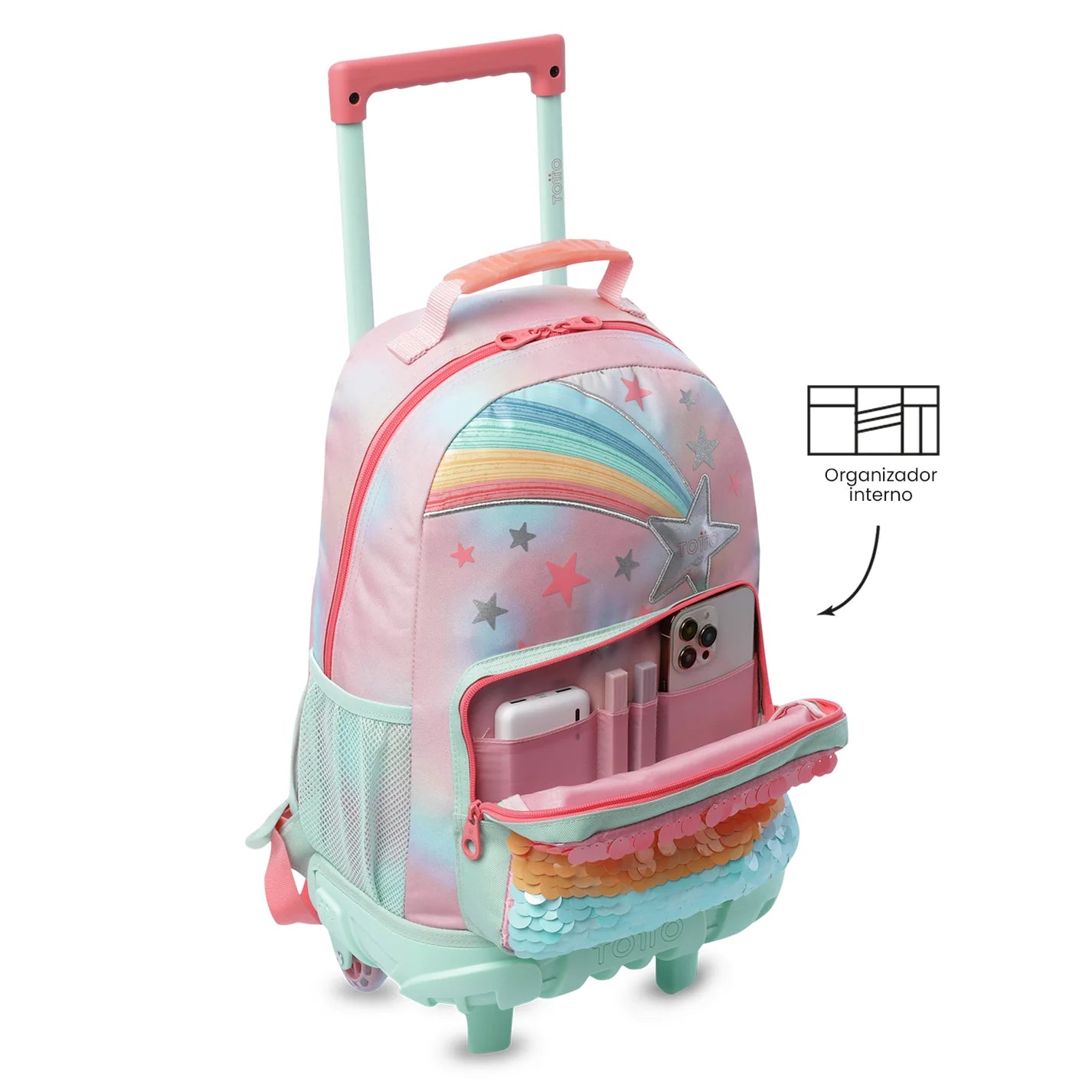Trolley Escolar -  Rainbow Star