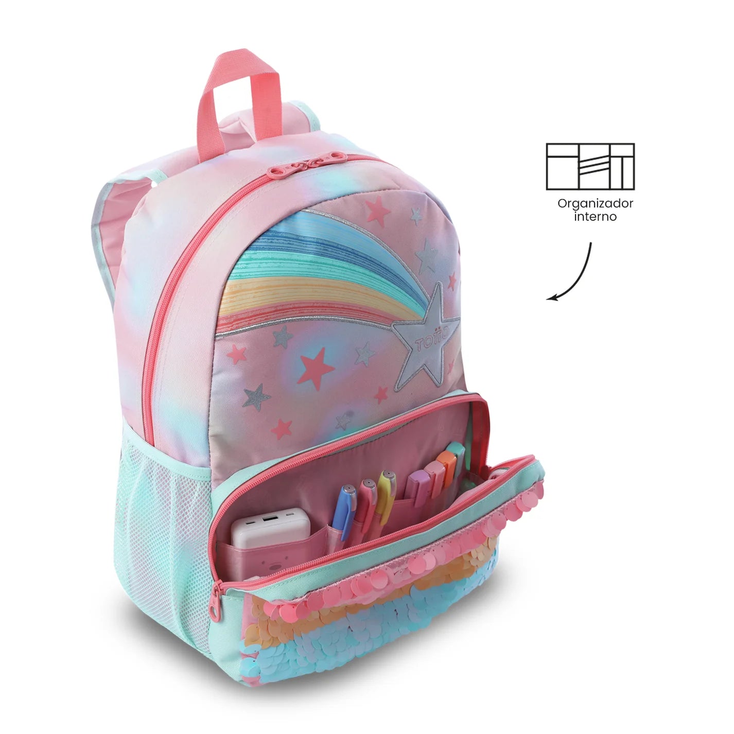 Mochila Escolar -  Rainbow Star