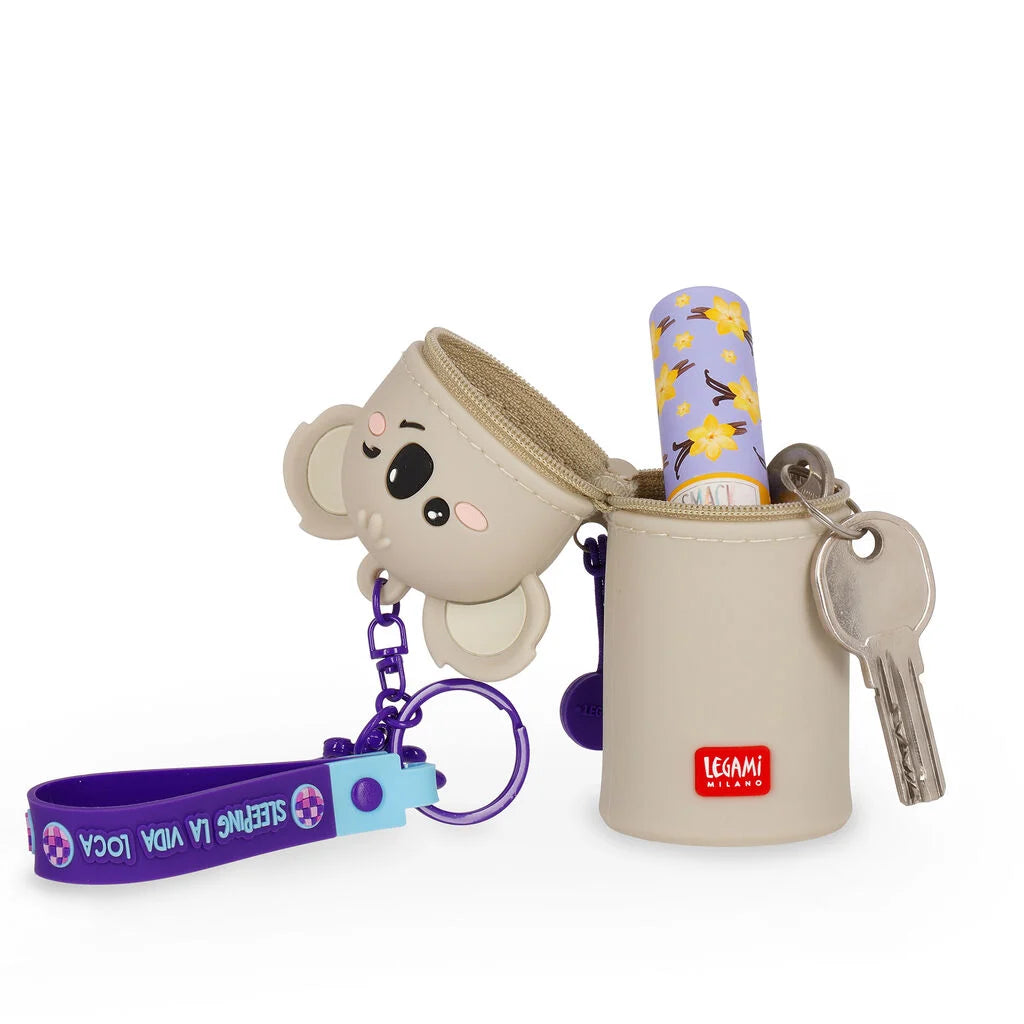 Porta-moedas de Koala com argola para chaves - Mini Kawaii