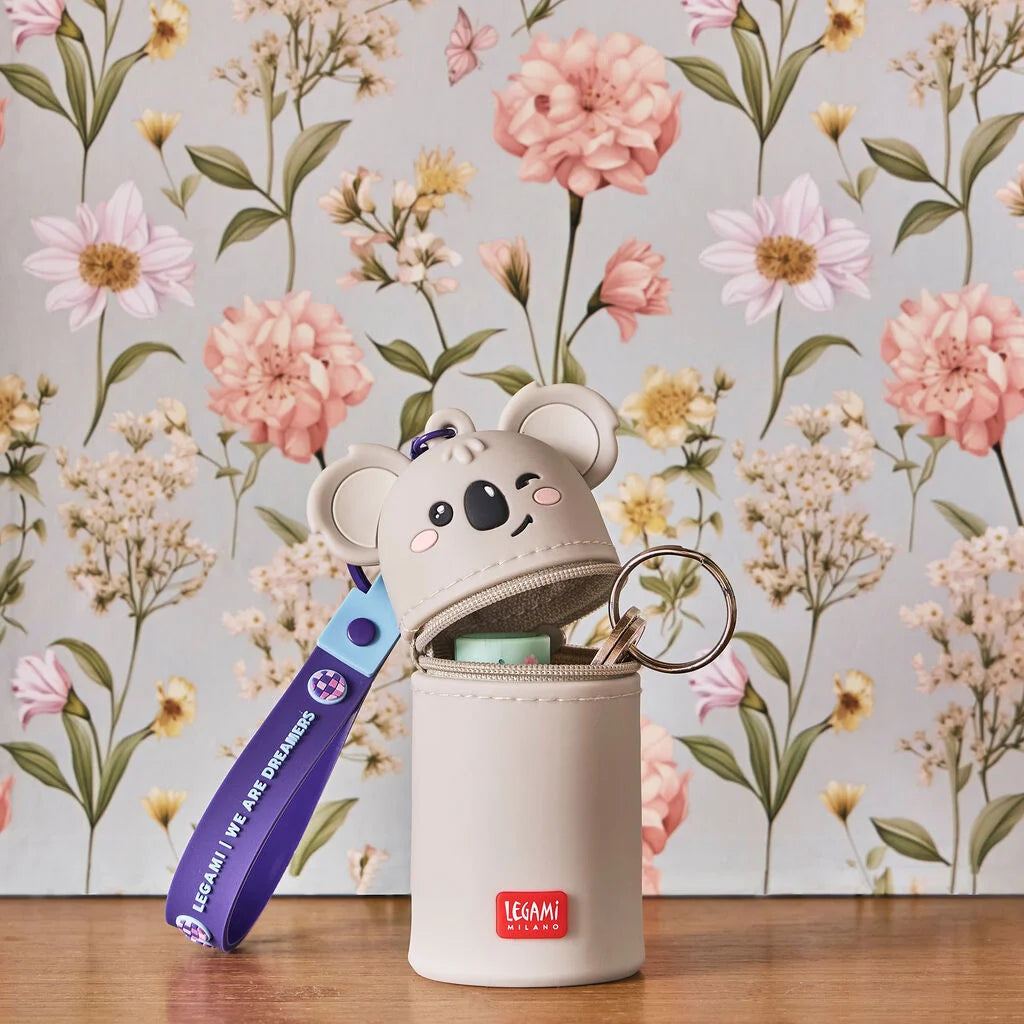 Porta-moedas de Koala com argola para chaves - Mini Kawaii