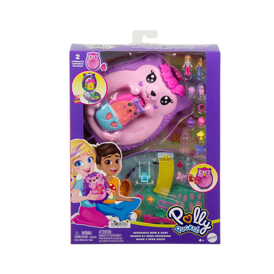 Polly Pocket Caixa-Mainha Mamã Ouriço e Bebé