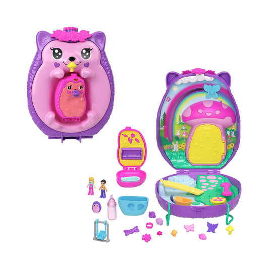 Polly Pocket Caixa-Mainha Mamã Ouriço e Bebé