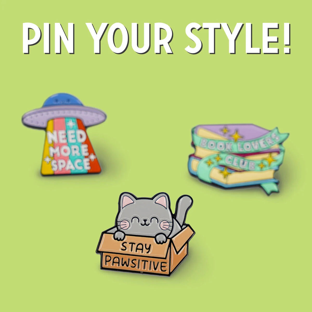 Pin de metal: ¡fija tu estilo! - Gatito