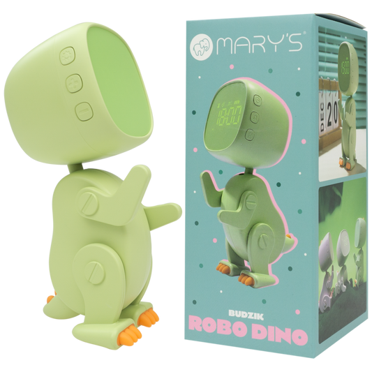Despertador Dinossauro Robot Verde