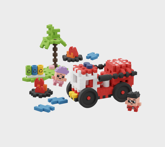 Camião de Bombeiros 80pcs - Mini Waffle City