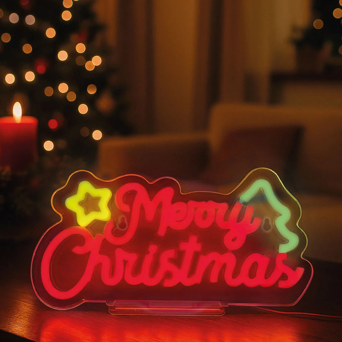 luz decorativa Neon - Merry Xmas