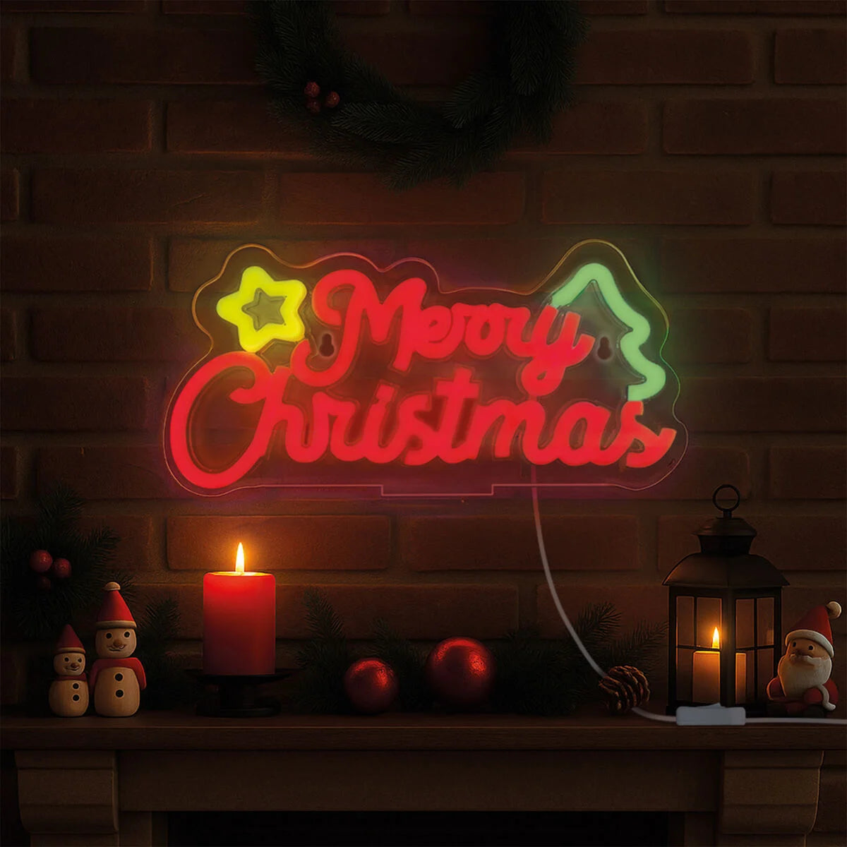 luz decorativa Neon - Merry Xmas