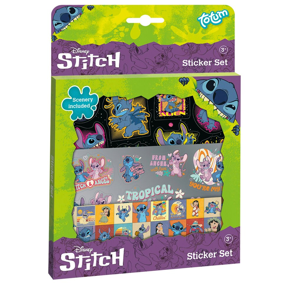 Stitch stickers set