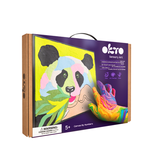 Okto - Set creativo 3D pinta c/numeros Panda