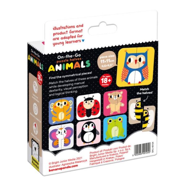 On The Go Puzzle Mitades Animales