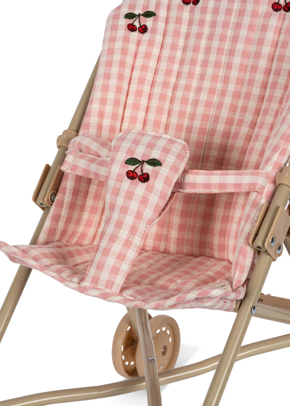 Carrinho de Bonecas - Powder pink check