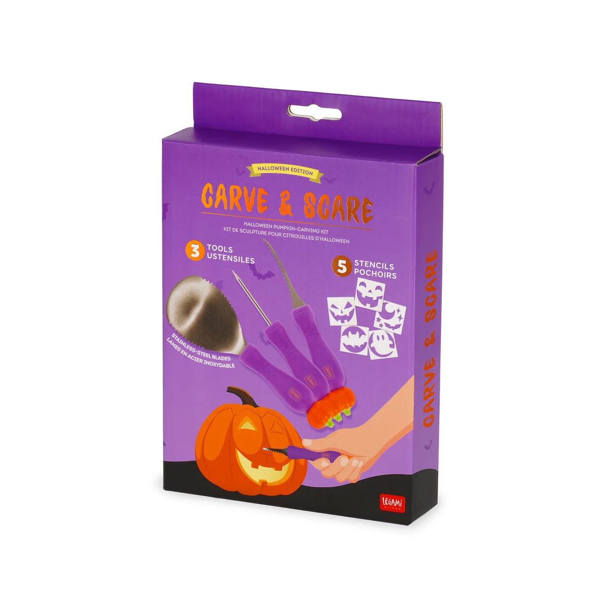 Kit de Escultura de Abóbora para Halloween - Esculpir e Assustar