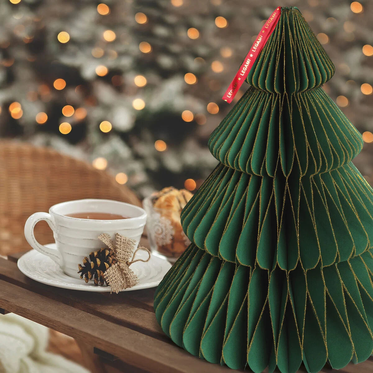 Árvore de Natal de papel dobrável